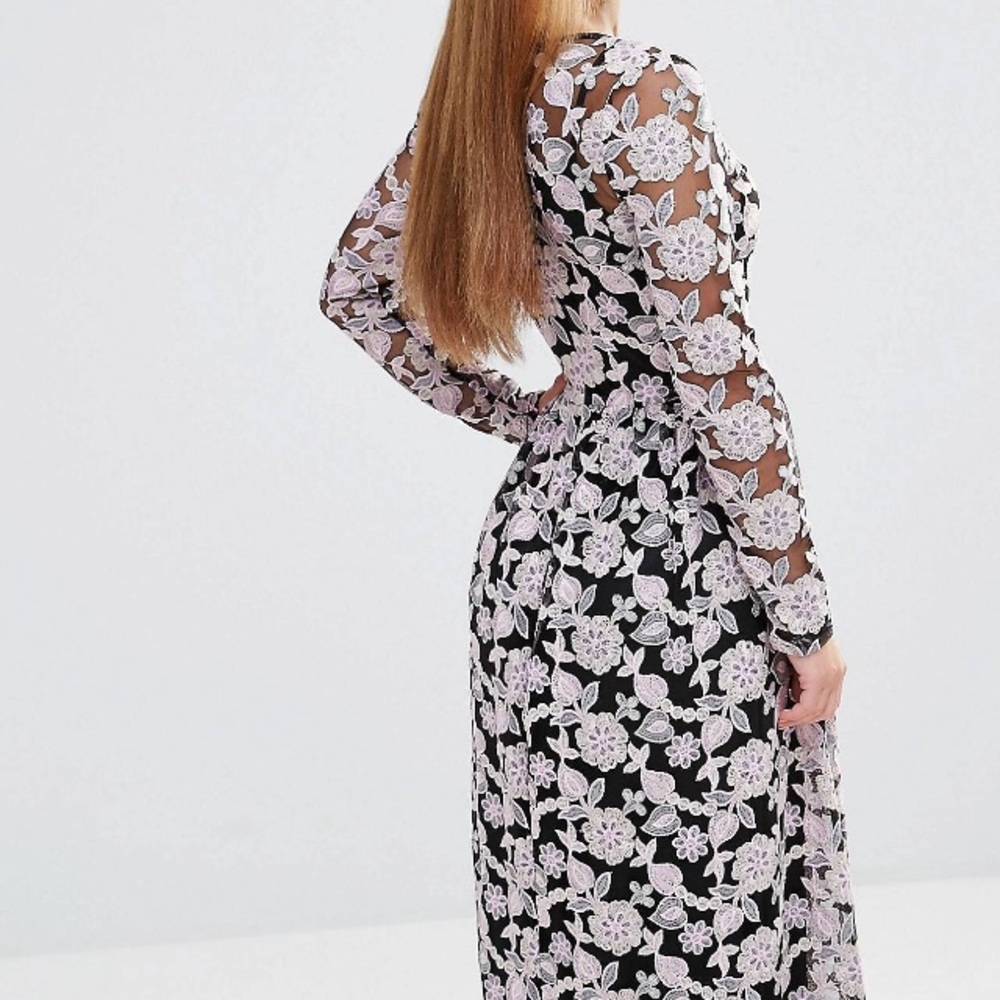 Petite Lace Maxi Dress